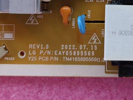 ซัพพลายทีวี แอลจี LG ของแท้มือสองถอดจากเครื่อง รุ่น55UR8050 พาร์ทEAY65895569