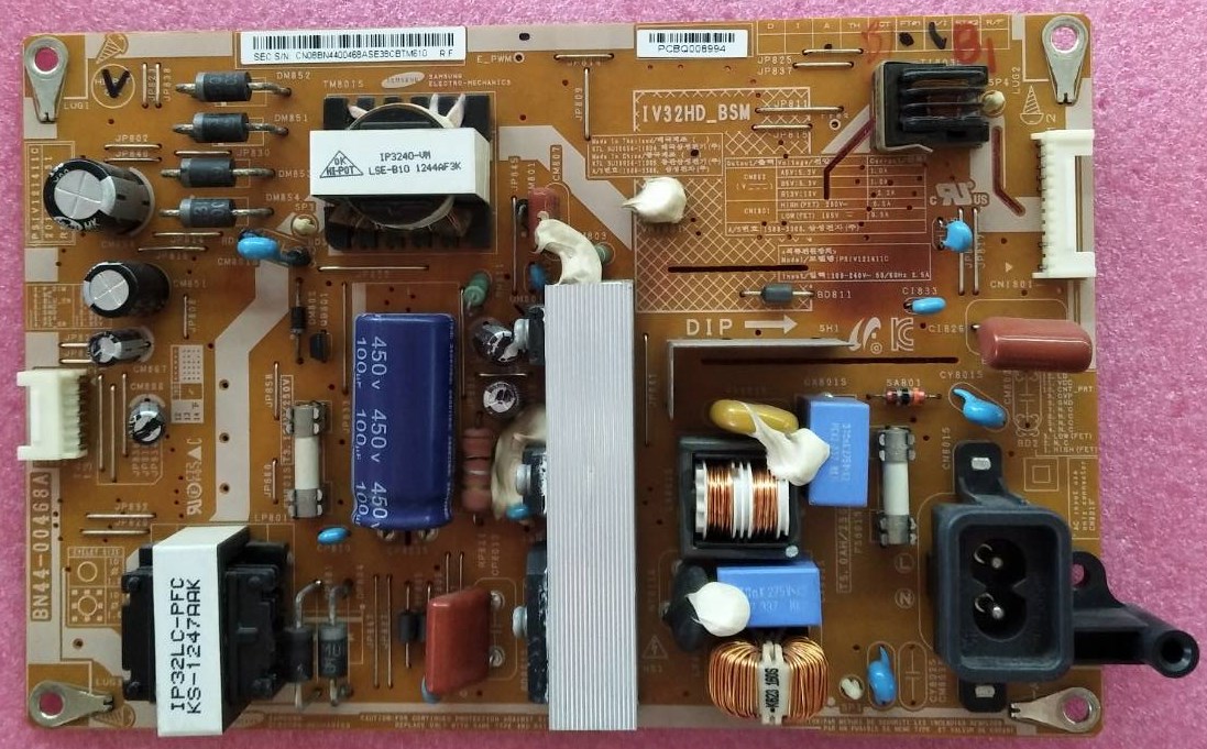 POWER SUPPLY SAMSUNG (ซับพลาย ซัมซุง) ของแท้ถอดจากเครื่อง รุ่นLA26D400E1 LA32D403E2 พาร์ท BN44-00438C BN44-00438A BN44-00438B BN44-00468A BN44-00468B