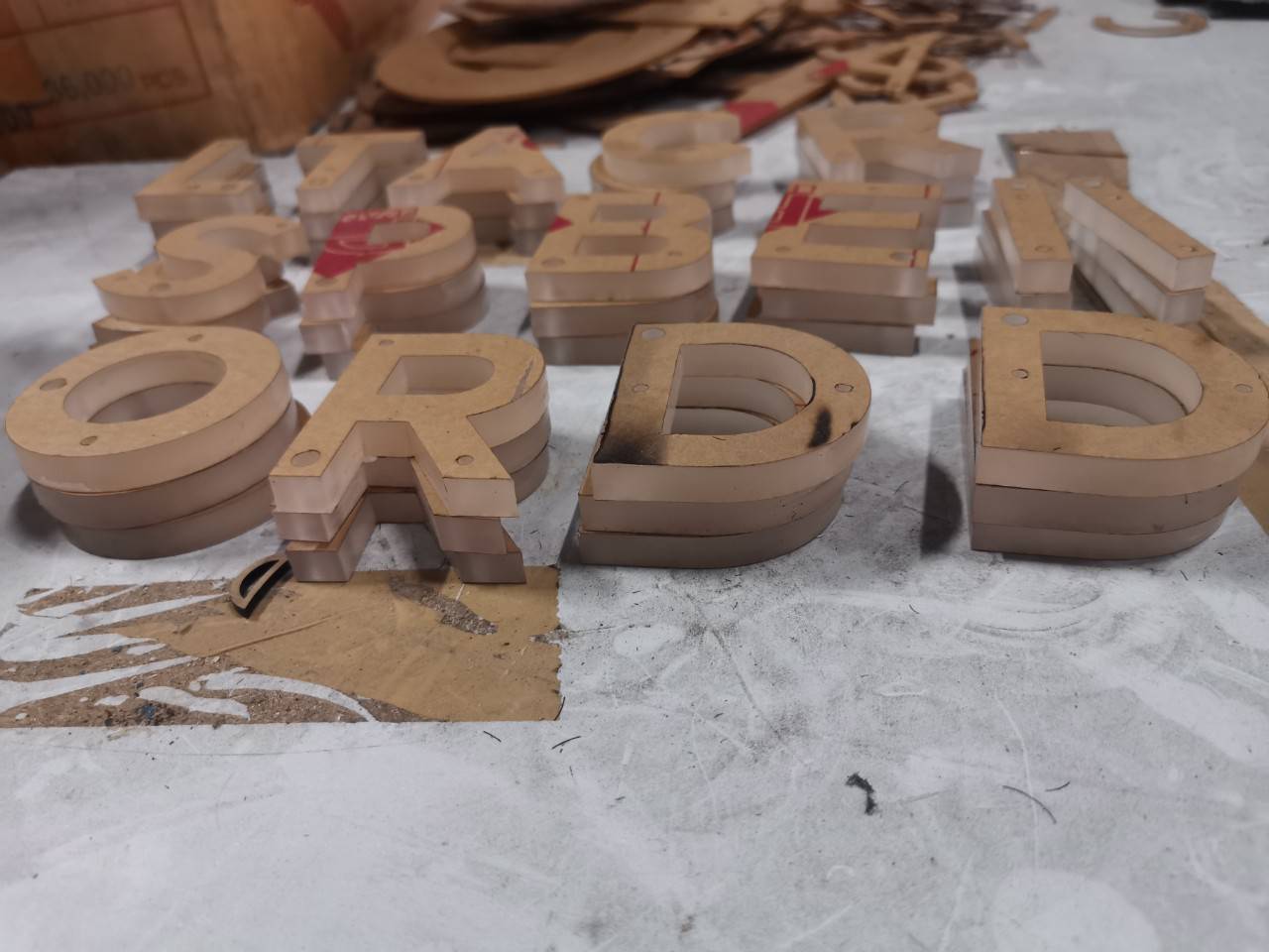 #งานตัวอักษรCNC