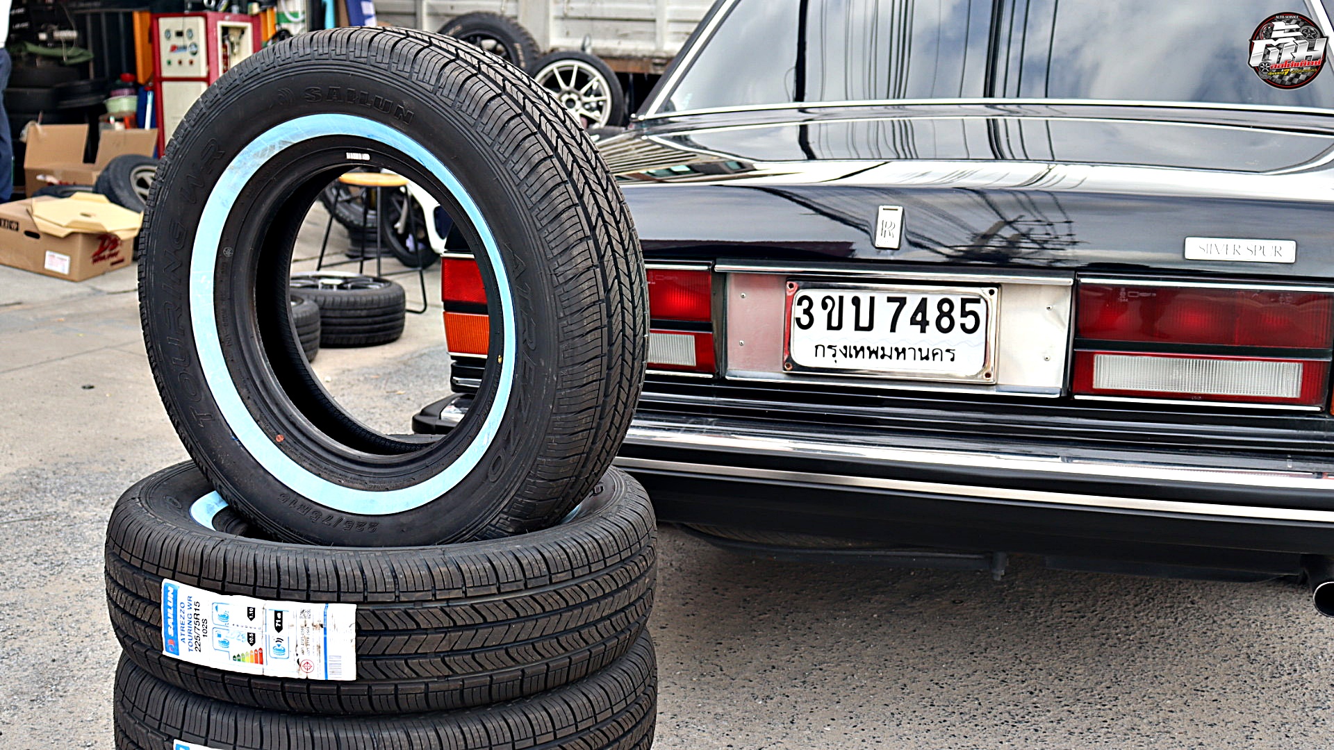 ROLLS Royce Silver Spur เปลี่ยนยาง SAILUN TOURING WR 225/75R15 102S