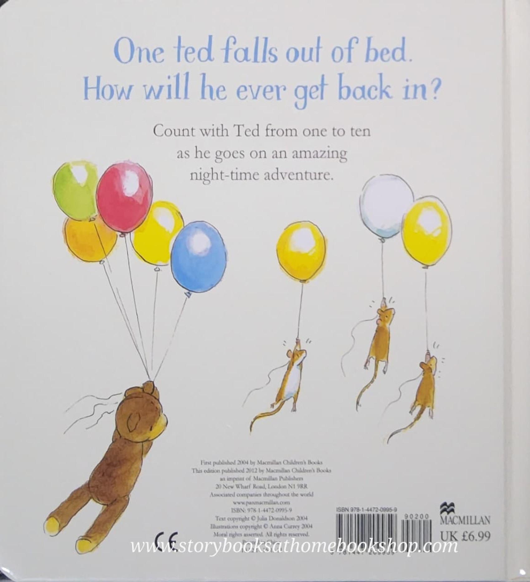 BOARD BOOK** 🍅🍅ONE TED FALLS OUT OF BED BY JULIA DONALDSON