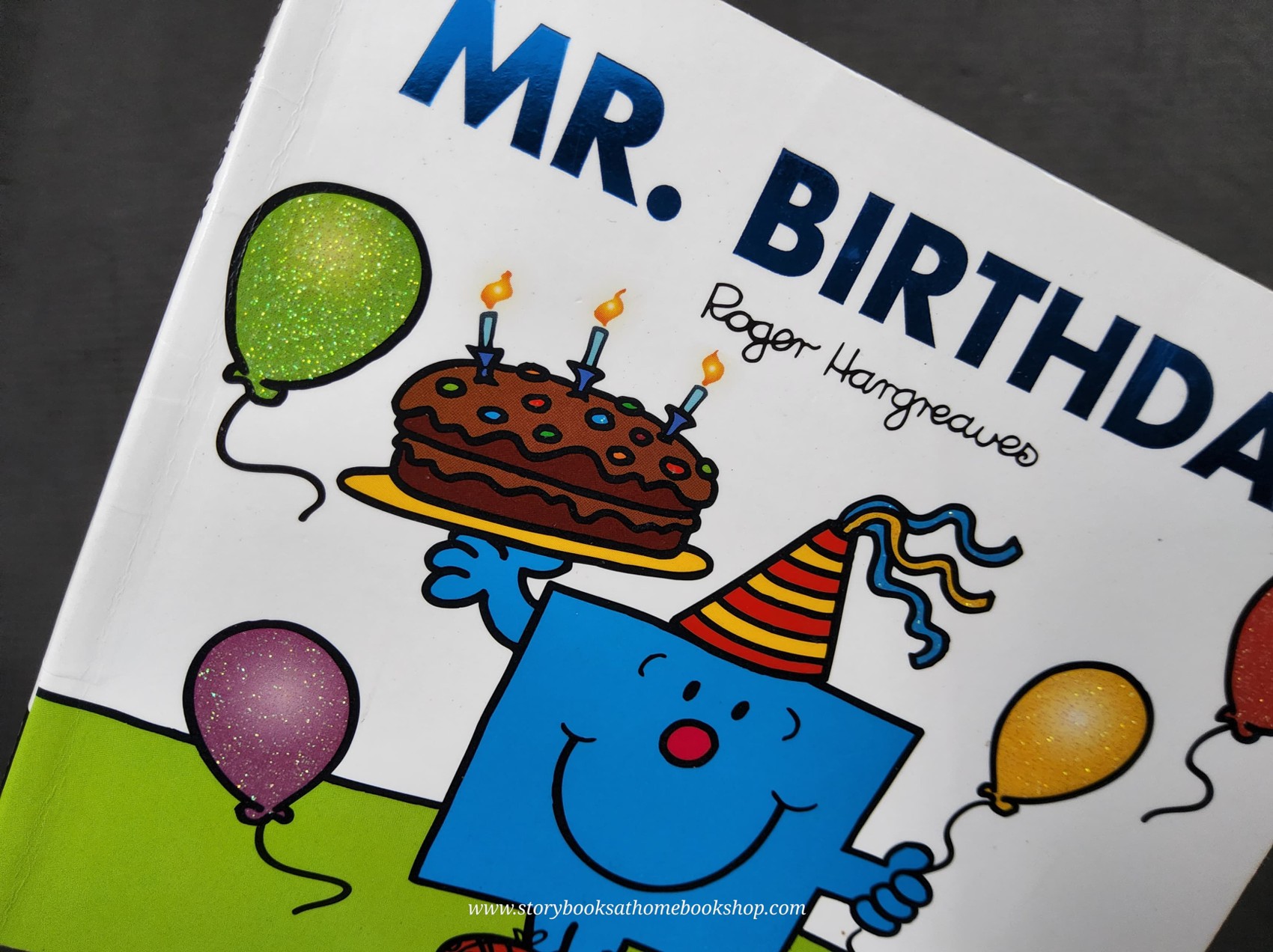 หนังสือ Bestseller Small book** **หนังสือนิทานปกอ่อน** 👉LITTLE MISS&MR.MEN👍 🍅🍅MR.BIRTHDAY by Roger Hargreaues ปกกริทเตอร์