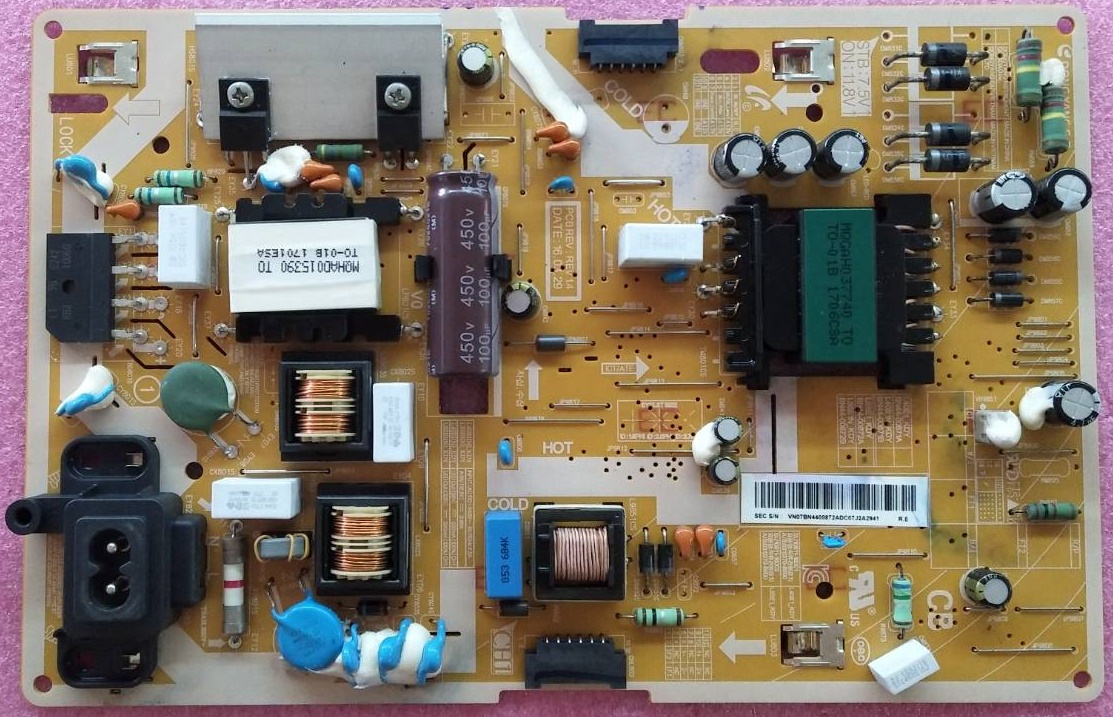 ซับพลายทีวีซัมซุง SAMSUNG ของมือสองถอดจากเครื่องพร้อมใช้งาน พาร์ท BN44-00872A BN44-00872C รุ่น HG49AE690DK HG55AE690DK UA49K6300AK UA55K5500AK UA55K6300AK