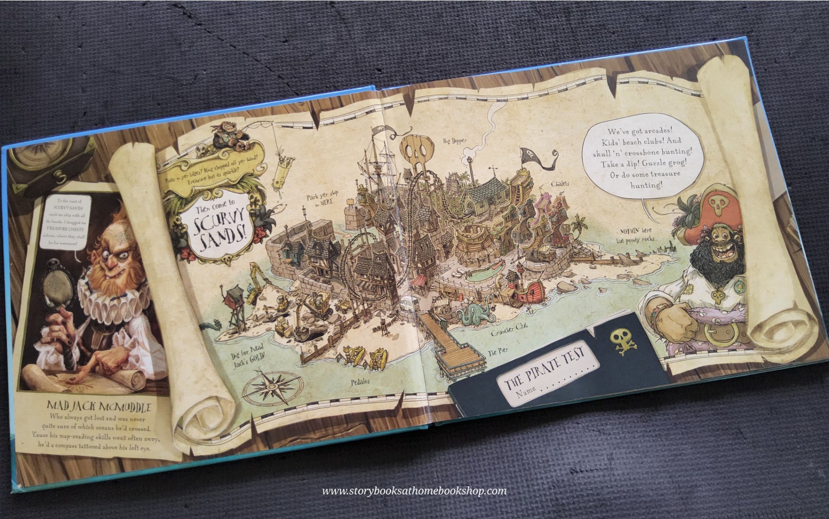 หนังสือนิทานปกแข็ง** 🍓🍓THE PIRATES OF SCURVY SANDS STARING THE JOLLEY-ROGERS BY JONNU DUDDLE