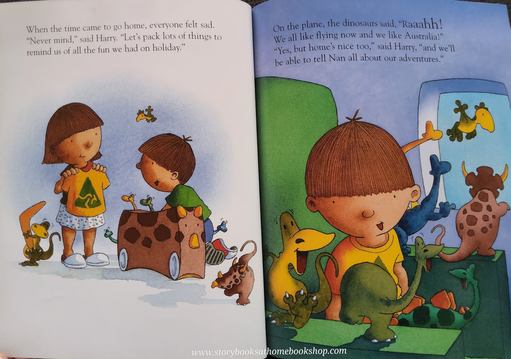 หนังสือนิทานปกอ่อน** 🍓🍓 HARRY AND THE DINOSAURS GO ON HOLIDAY BY IAN WHYBROW AND ADRIAN REYNOLDS