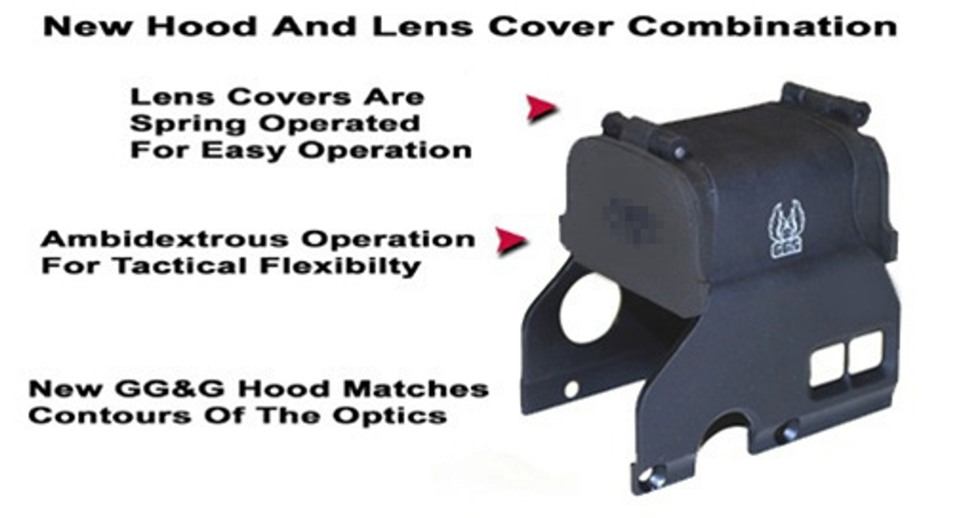 GG&G - Hood & Flip Up Lens Covers For EOTech 516,517 "Zombie Killer"