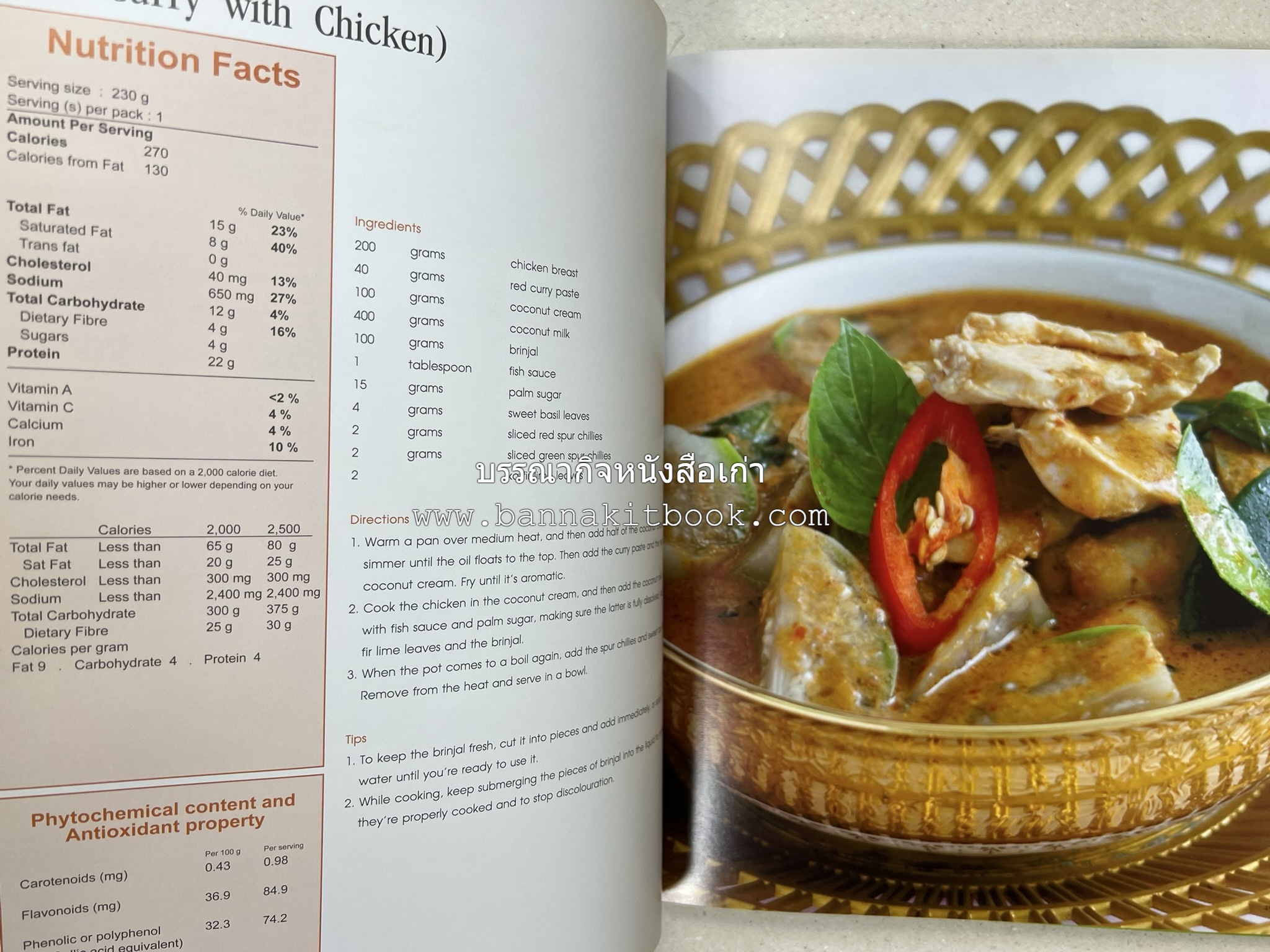 Exploring Thai Flavours ตำรับอาหารไทยสูตรดั้งเดิมและสูตรสมัยใหม่ โดย : สถาบันอาหาร (พิมพ์ภาษาอังกฤษ).