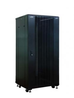 Link 19” Curve Wave Rack 27U, (60 x 80 x 140 cm.) Black
