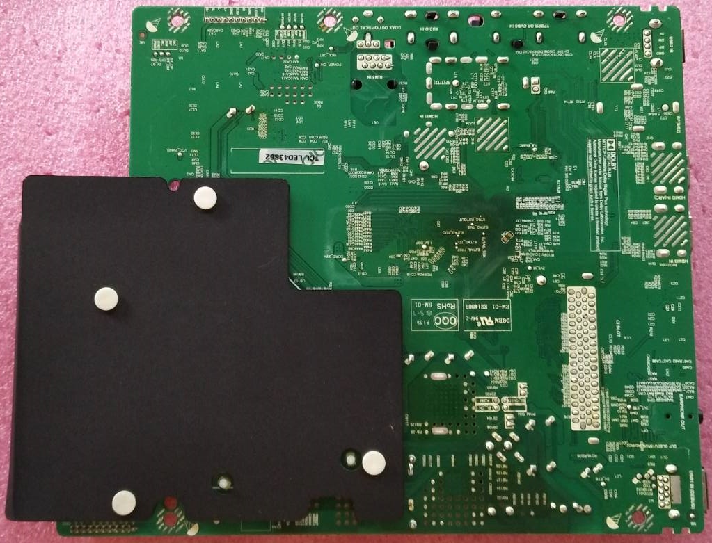 เมนบอร์ดทีซีแอล TCL อะไหล่แท้/ของมือสองถอดจากเครื่อง รุ่นLED43S62 พาร์ทบอร์ดTPD.NT72563.PB771 เวอร์ชั่นทีคอน พาร์ท T430HVN01.0