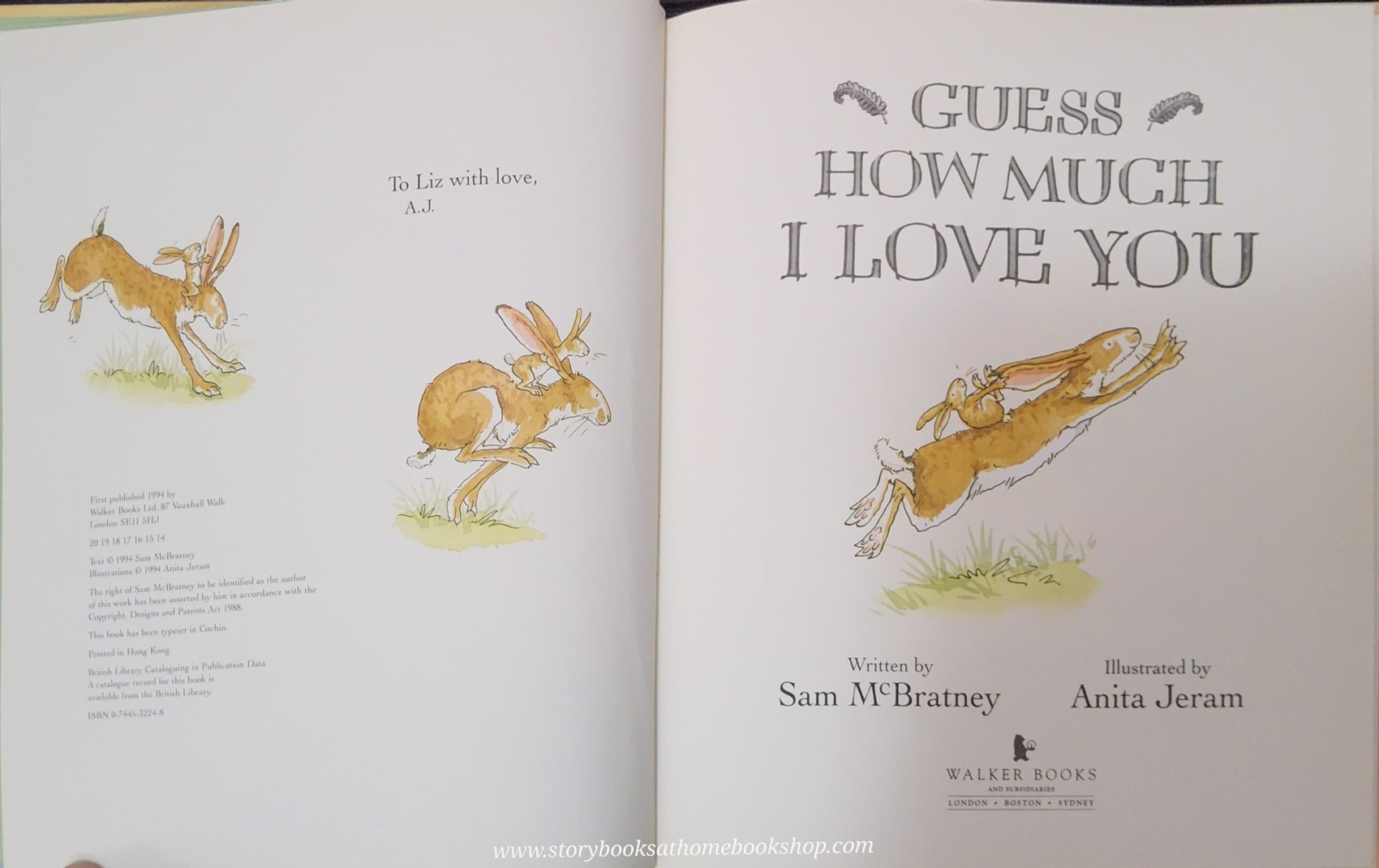 หนังสือนิทานปกแข็ง** 🍅 🍅GUESS HOW MUCH I LOVE YOU BY SAM McBrantney