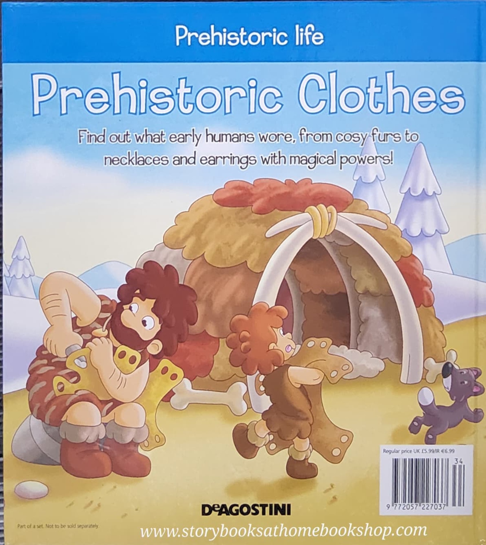 หนังสือนิทานปกแข็ง** 🍅🍓DINOSAURS&FRIENDS READ.LEARN.PLAY:PREHISTORIC CLOTHS