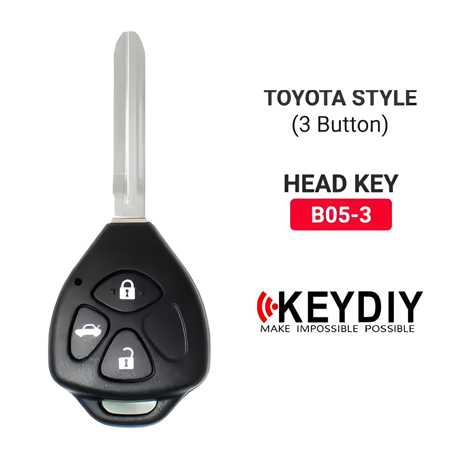 KEYDIY รีโมต Toyota Style 3 ปุ่ม B05-3