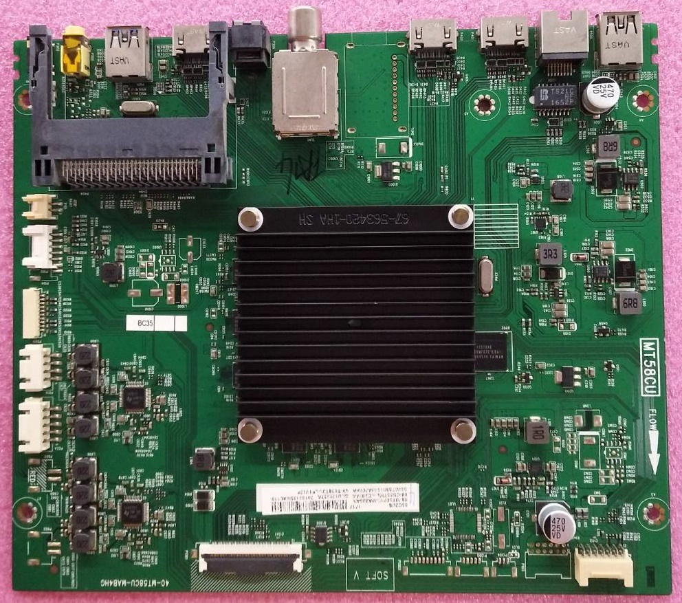 เมนบอร์ดทีวี ทีซีแอล TCL ของแท้ถอดจากเครื่อง รุ่นLED55C2US พาร์ท 40-MT58CU-MAB4HG