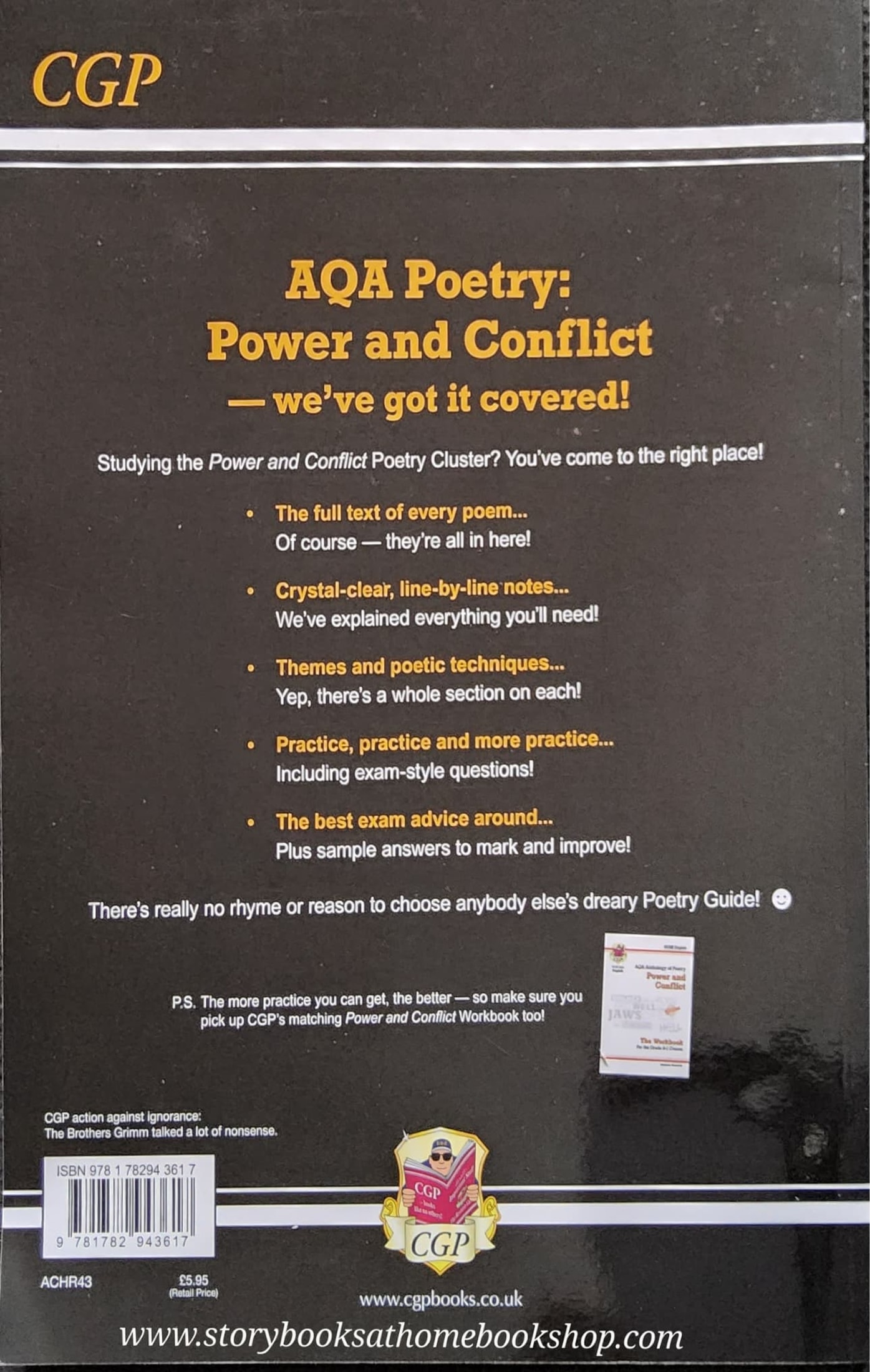 TEXTBOOK** ðð CGP: GCSE English AQA Anthlogy of Poetry Power and Conflict (FOR Grade 9-1 Course)
