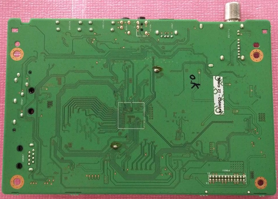 เมนบอร์ดทีวีชาร์ป SHARP อะไหล่แท้/ของถอดจากเครื่อง รุ่น 2T-C50AE1X พาร์ท QPWBXG782WJN1