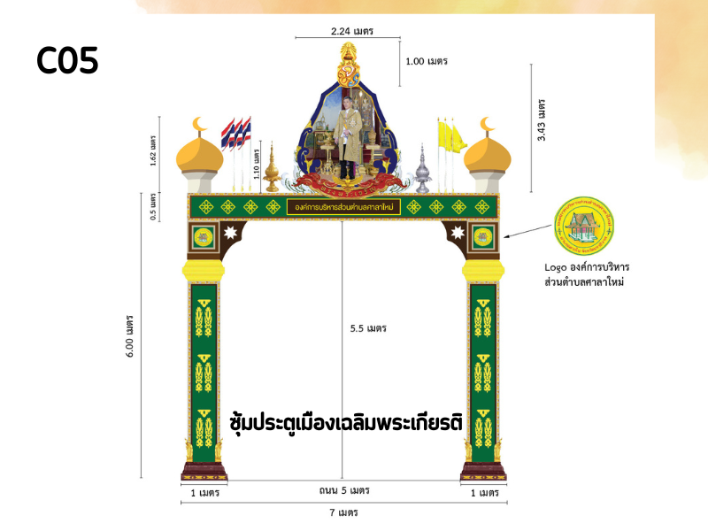 ซุ้มประตูเมืองเฉลิมพระเกียรติ06