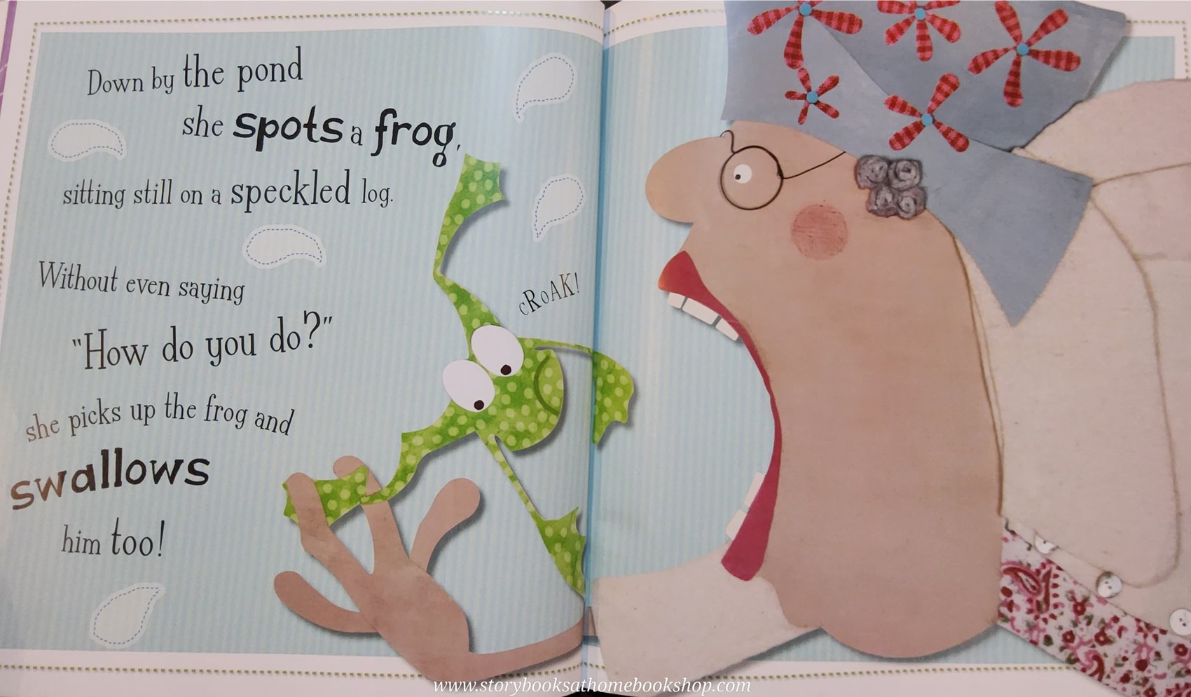 หนังสือนิทานปกอ่อน** 🍅THERE WAS AN OLD LADY WHO SWALLOWED A FLY♥️♥️