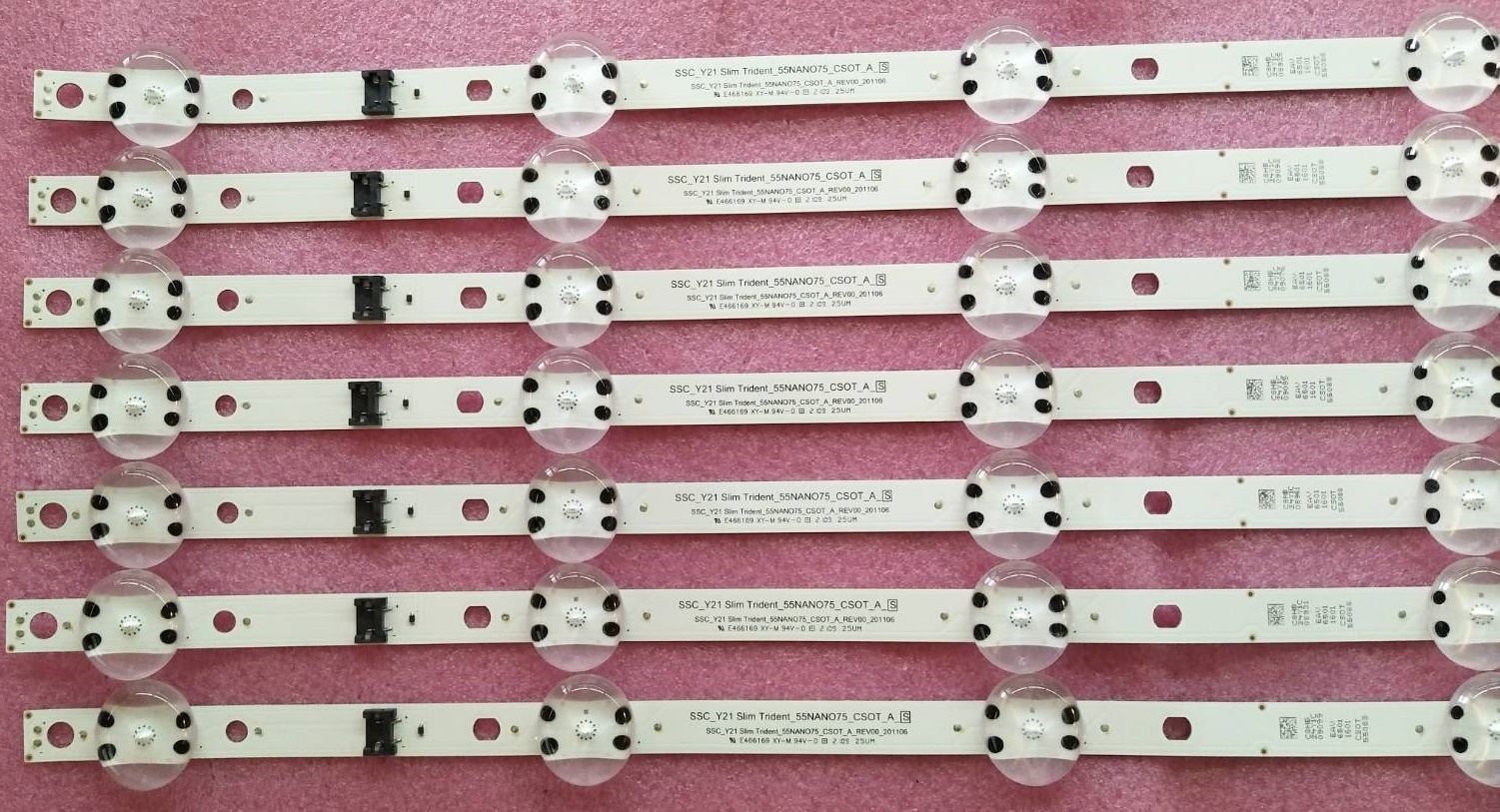 หลอดแบคไลน์ทีวีแอลจี LG อะไหล่แท้#มือสองพร้อมใช้งาน ใช้กับรุ่น55NANO75TPA.ATMCLJD