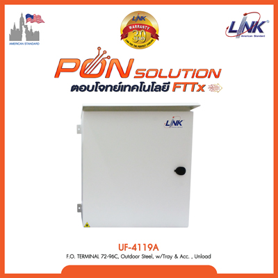 F.O. OUTDOOR TERMINAL 72-96F, CABINET, Unload Snap - In Adapter
