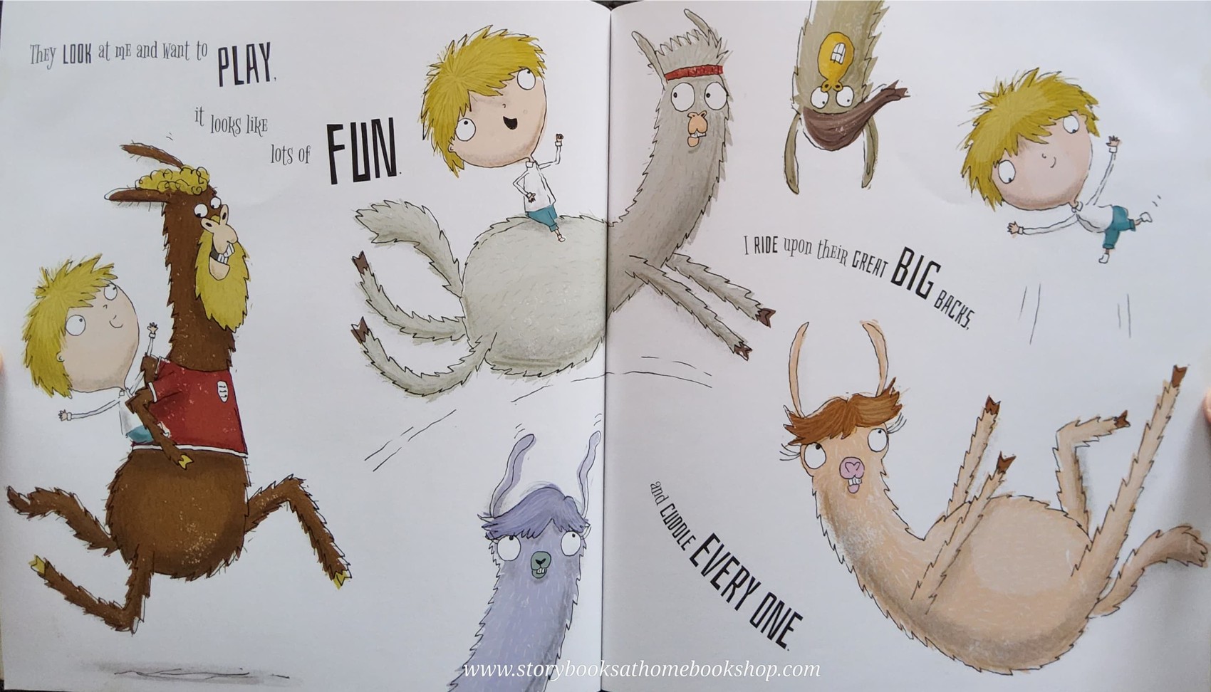 หนังสือนิทานปกอ่อน** ♥️LLAMAS GO BANANAS