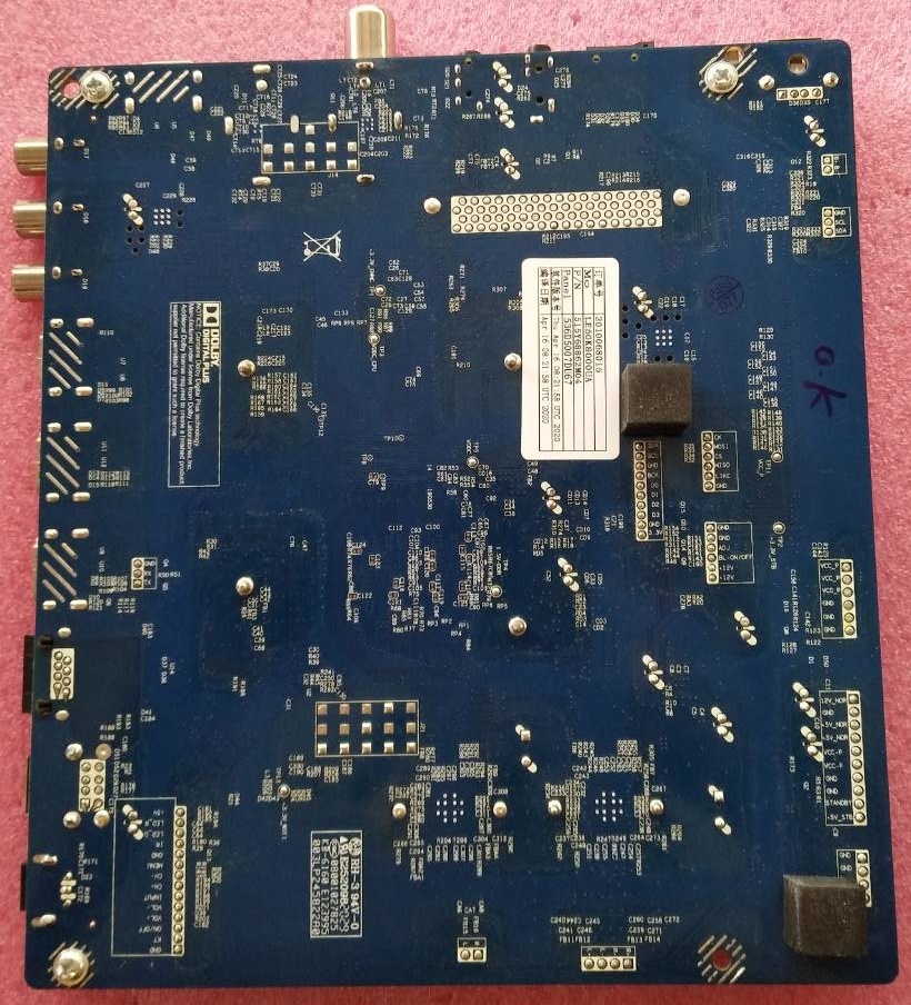 วันบอร์ดทีวีไฮเออร์ HAIER อะไหล่แท้มือสองพร้อมใช้งาน ใช้กับรุ่นLE50K8000UA พาร์ทติดบอร์ดCV6886H-A ทีคอน TC.P500UHDPV7D.2