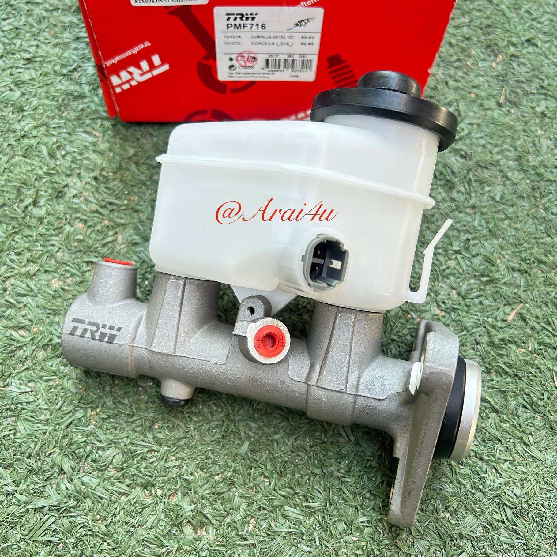 แม่ปั๊มเบรค TOYOTA COROLLA AE100-112 หน้าแปลน 3รู ออกเฉียง (3ห่วง/ไฮทอร์ค) 13/16" มีสวิทช์ PMF716