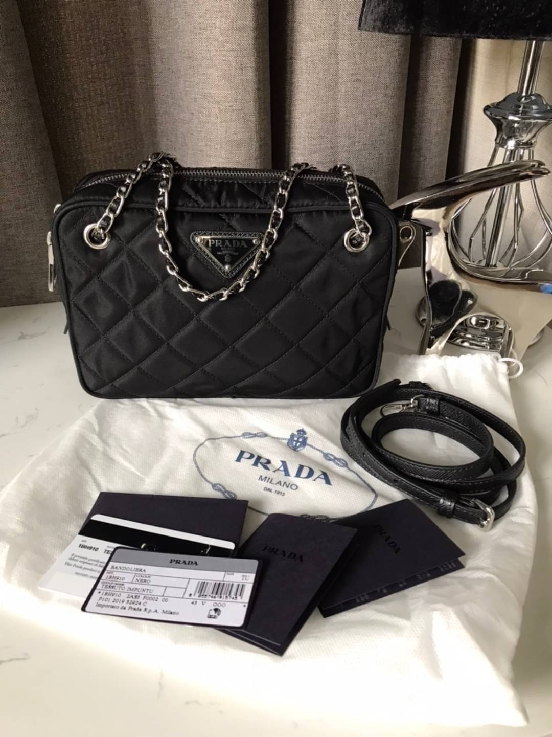 New Prada Nylon Tophandle Bag มีสายยาวถอดได้