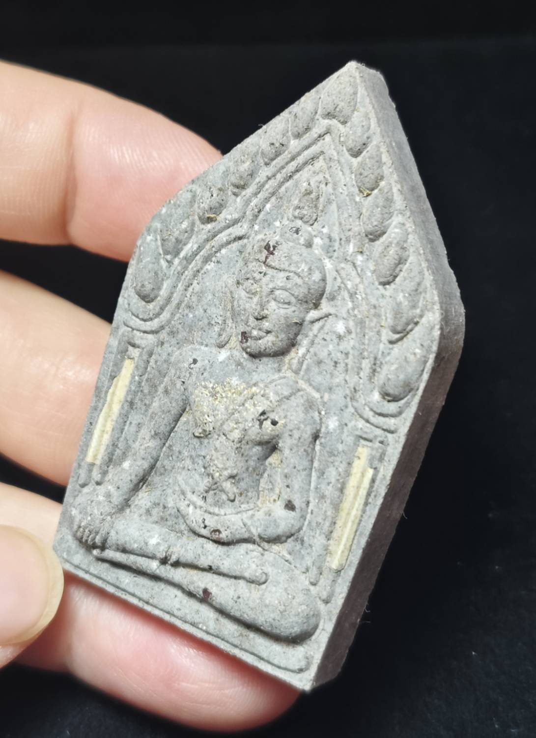 พระขุนแผนพรายสายทองปล่องฟ้า หลวงปู่ครูบาออ สำนักสงฆ์พระธาตุดอยจอมแวะ ปี 2558 (เลข 164)