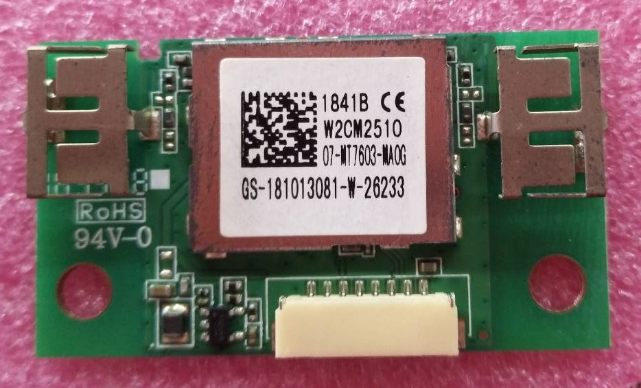 ตัวรับสัญญานWifi TCL ของแท้ถอดจากเครื่อง รุ่น LED55P6US พาร์ทW2CM2510 07-MT7603-MA0G