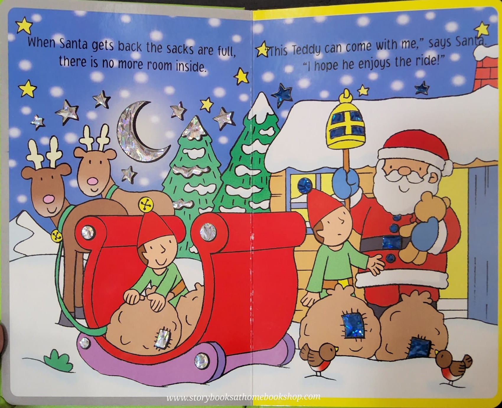 SPARKLING TOUCH AND FEEL BOARD BOOK** ð
ð
SANTA'S CHRISTMAS TEDDY