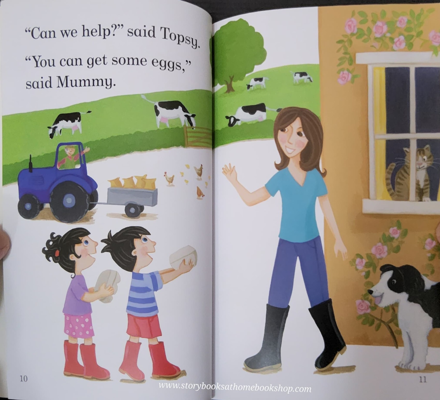 หนังสือนิทานปกอ่อน** ♥️Read it yourself L.1:Topsy and Tim At the Farm