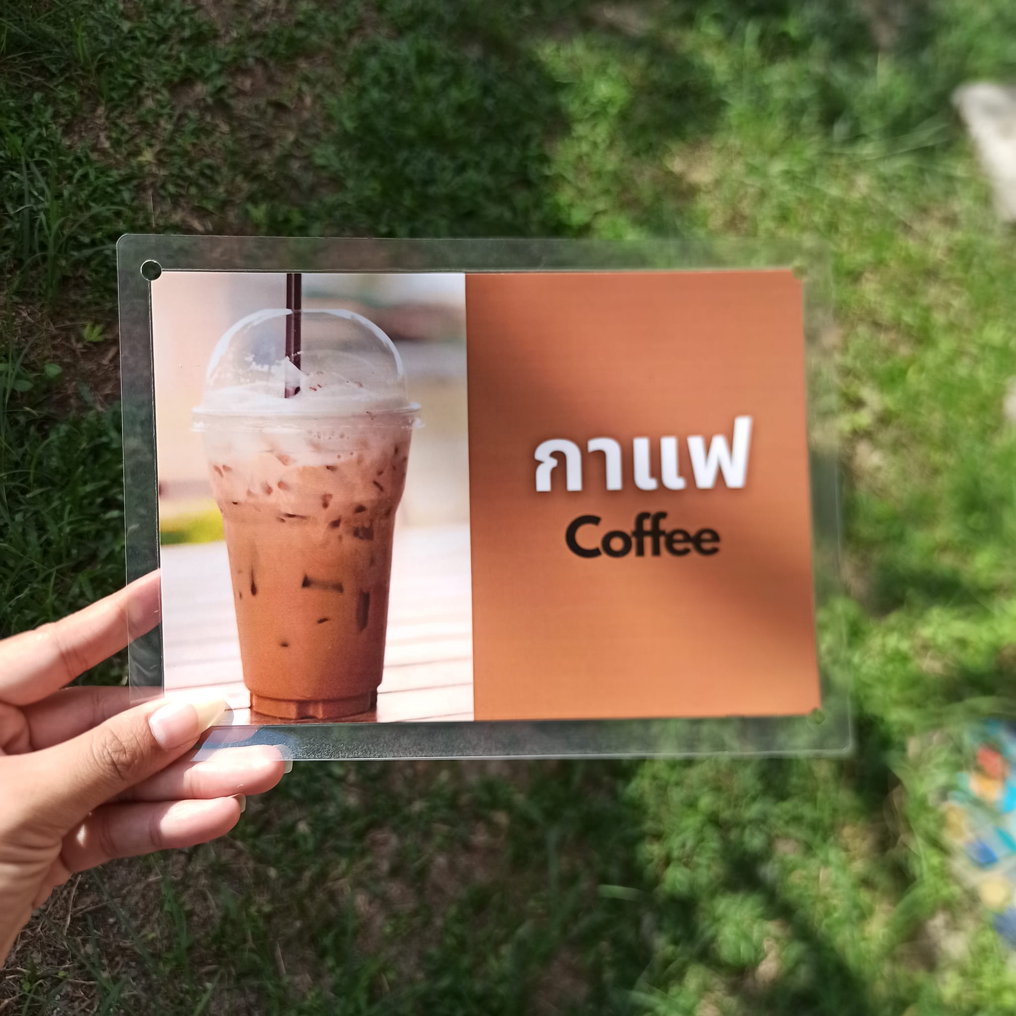 ชุดป้ายเมนูเครื่องดื่ม A5 (7 เมนู กาแฟ,มะนาว,โกโก้,โอเลี้ยง,นมเย็น,ชาเขียว,ชาไทย) พร้อมดีไซน์สดใส ครบทุกเมนูยอดนิยม