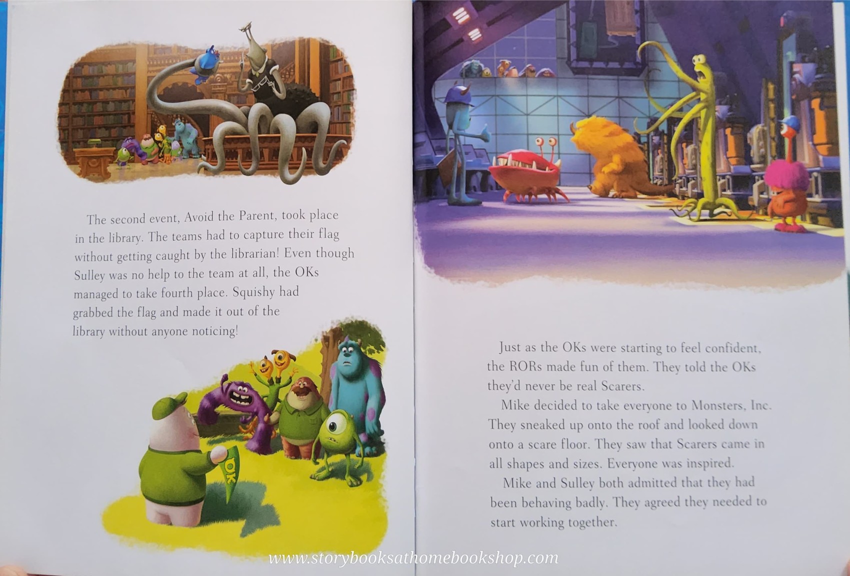 หนังสือนิทานปกแข็ง** 🍅🍅DISNEY PIXAR MONSTERS UNIVERSITY MAGICAL STORY