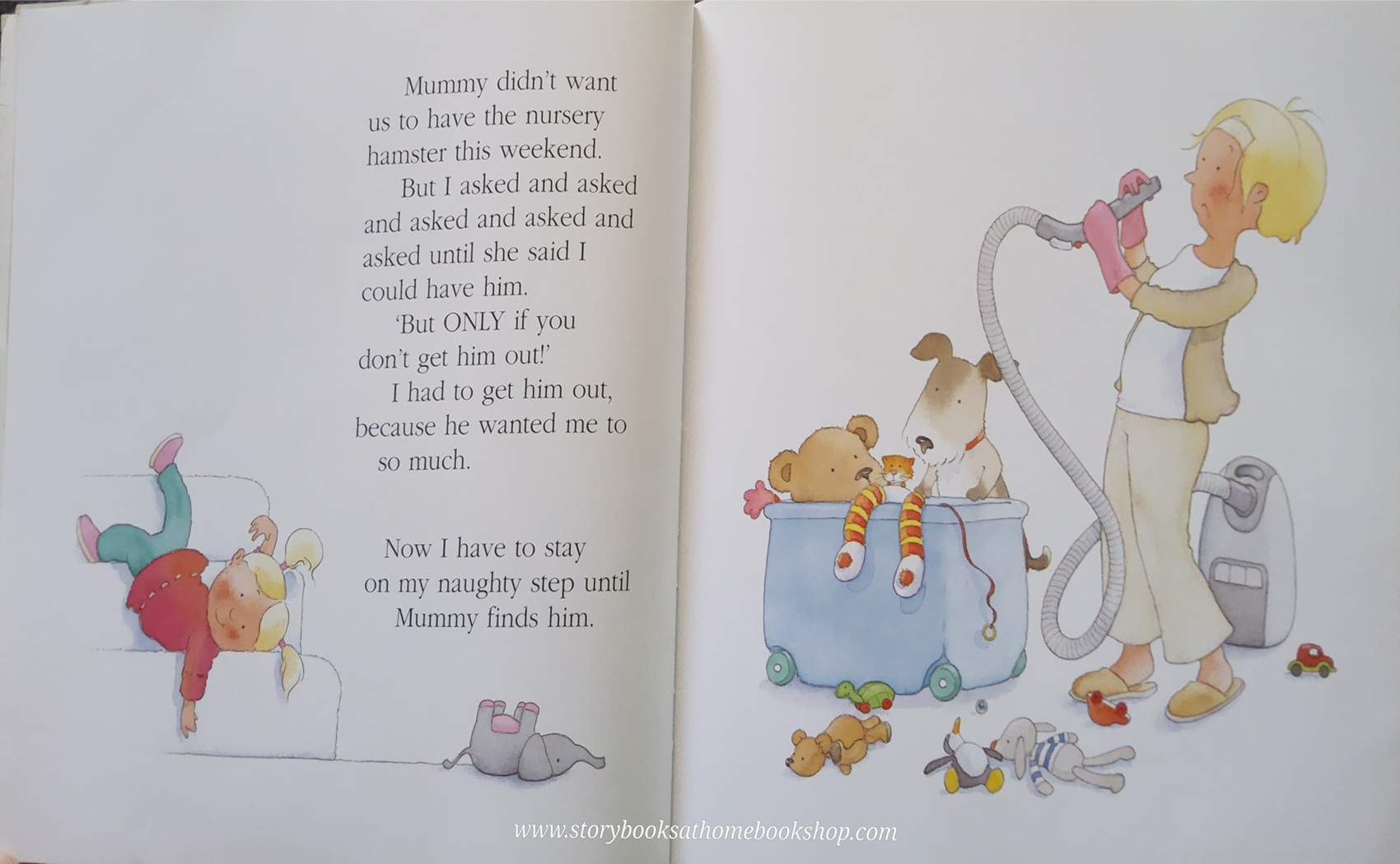 หนังสือนิทานปกอ่อน ** 🍅🍓WE ARE WEARING OUT THE NAUGHTY STEP BY MICK INKPEN