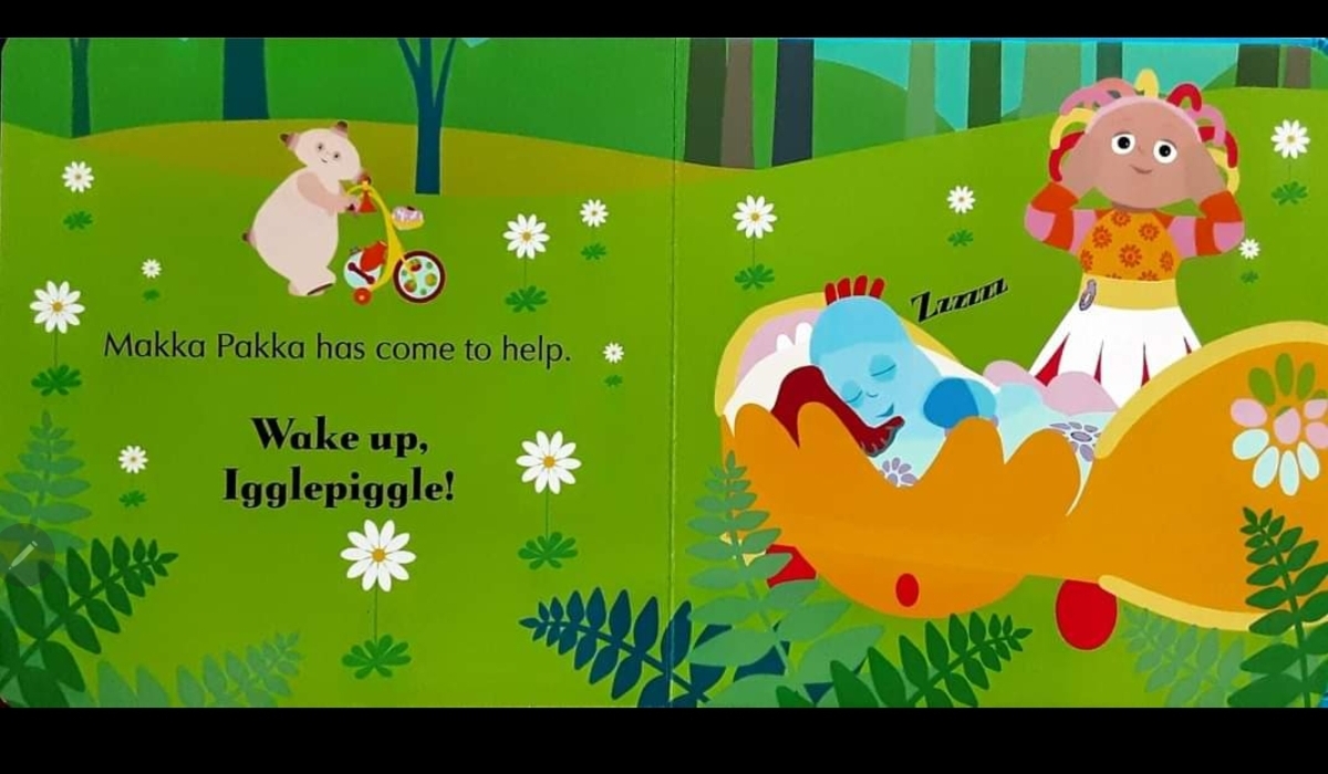 หนังสือนิทาน ภาษาอังกฤษ ปกแข็ง In the Night Garden ตอน Wake Up,Igglepiggle/สภาพ 80-90%