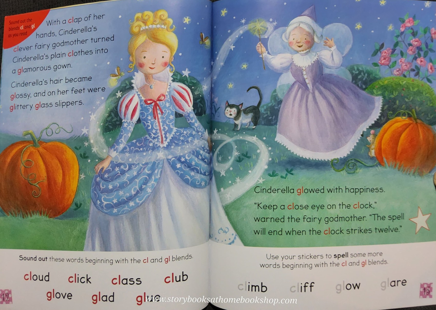 หนังสือนิทานปกอ่อน** ♥️READING TOGETHER: CINDERELLA WITH STICKERS♥️