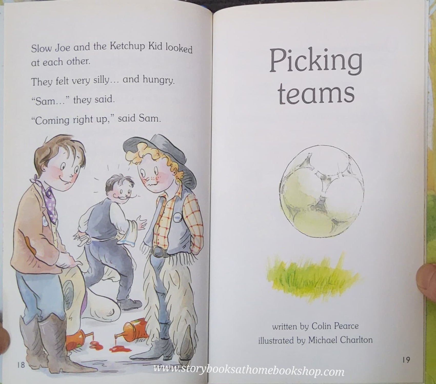 หนังสือนิทานปกแข็ง ** 🍅🍓READ WITH LADYBIRD:L3 BOOK 5 PICKING TEAMS