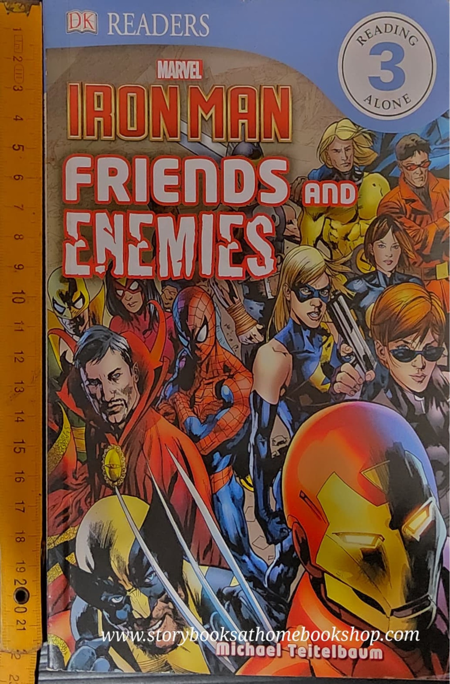 หนังสือนิทานปกอ่อน** 🍅🍓DK Readers :MARVEL IRON MAN FRIENDS AND ENEMIES READING 3
