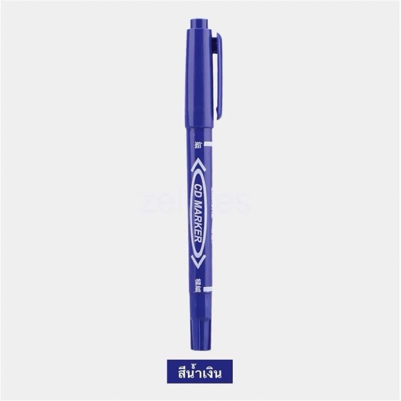 ปากกา permanent สีน้ำเงิน ปากกาเขียนซีดี ปากกาเขียนซองจดหมาย