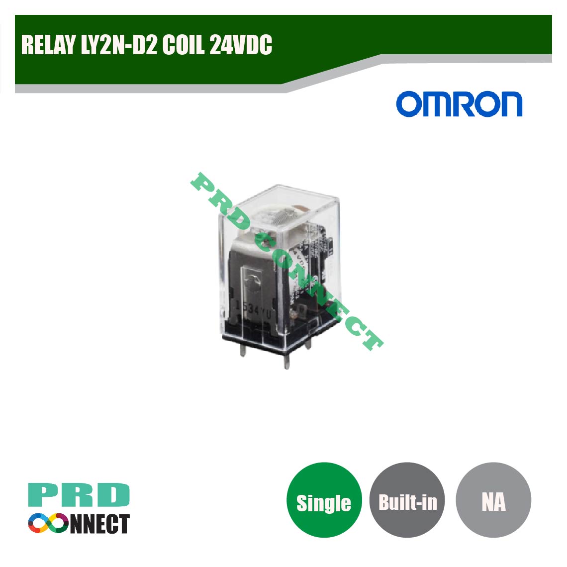 RELAY LY2N-D2 COIL 24VDC, OMRON