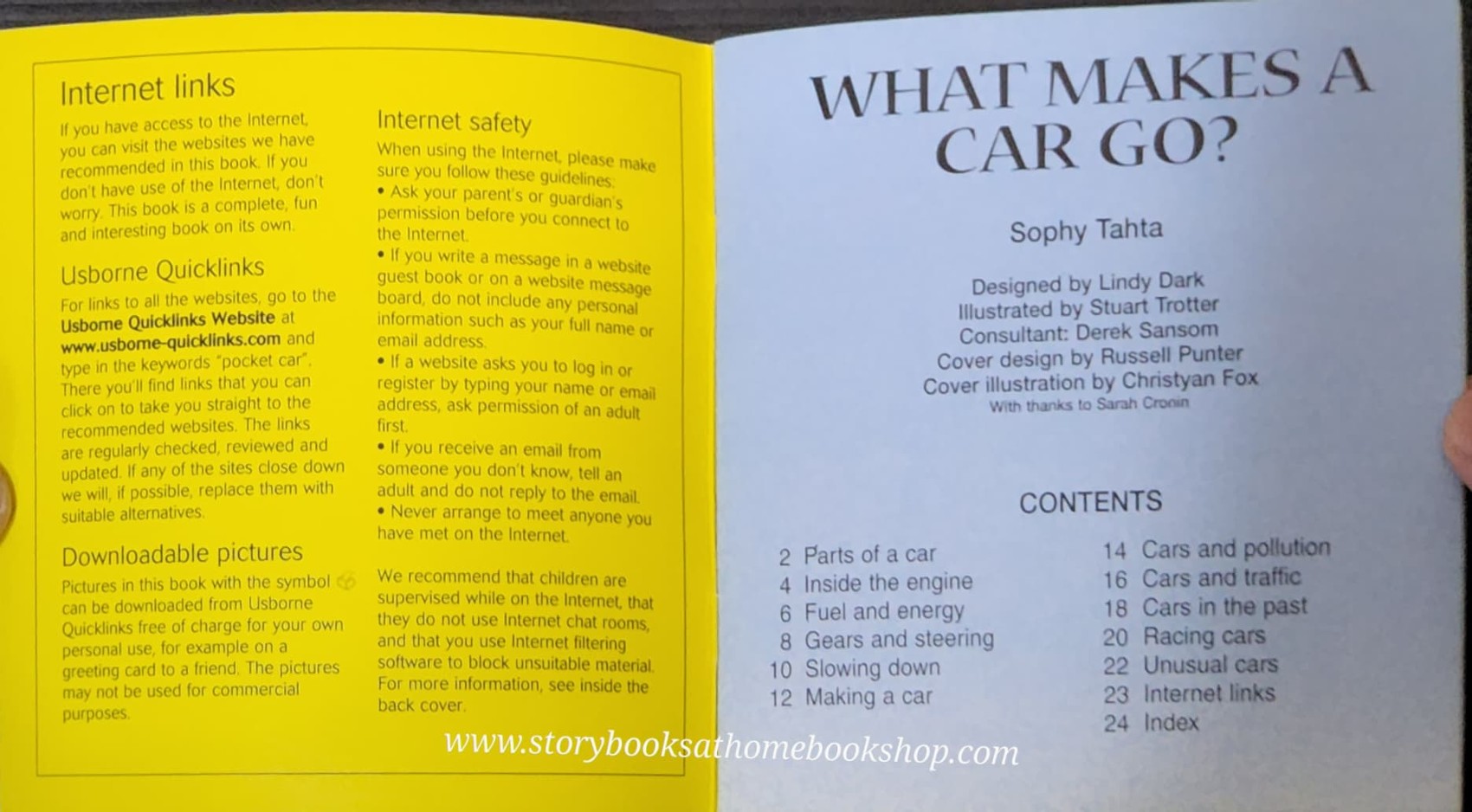 KNOWLEDGE BOOK** ♥️♥️USBORNE POCKET SCIENCE WHAT MAKES A CAR GO?