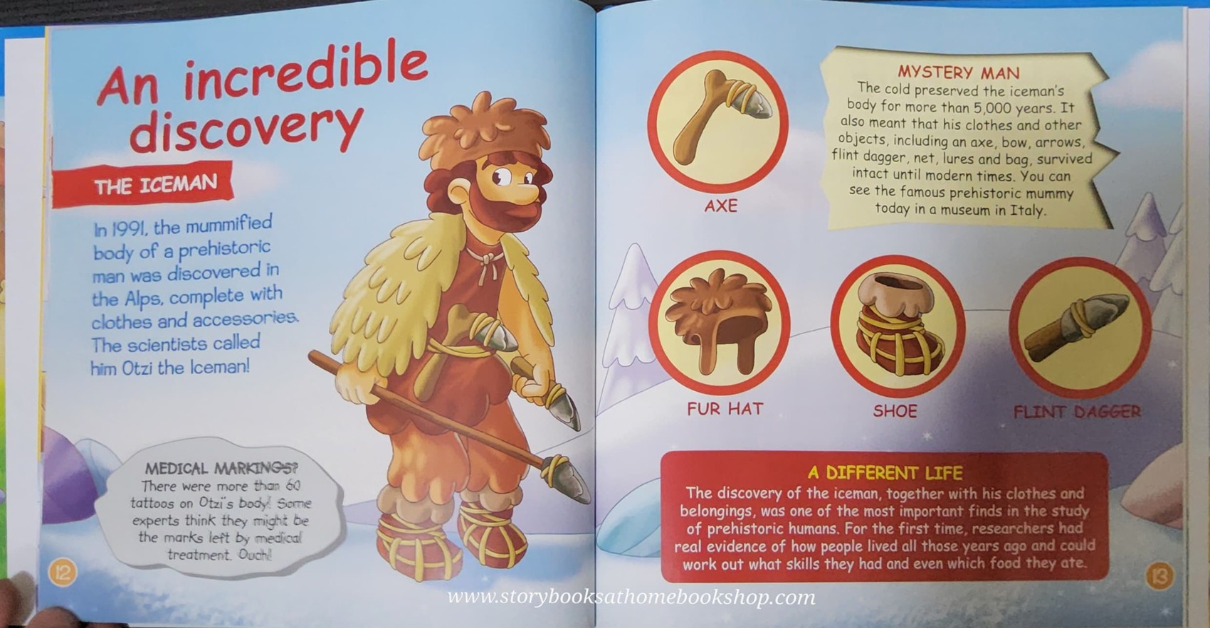 หนังสือนิทานปกแข็ง** 🍅🍓DINOSAURS&FRIENDS READ.LEARN.PLAY:PREHISTORIC CLOTHS