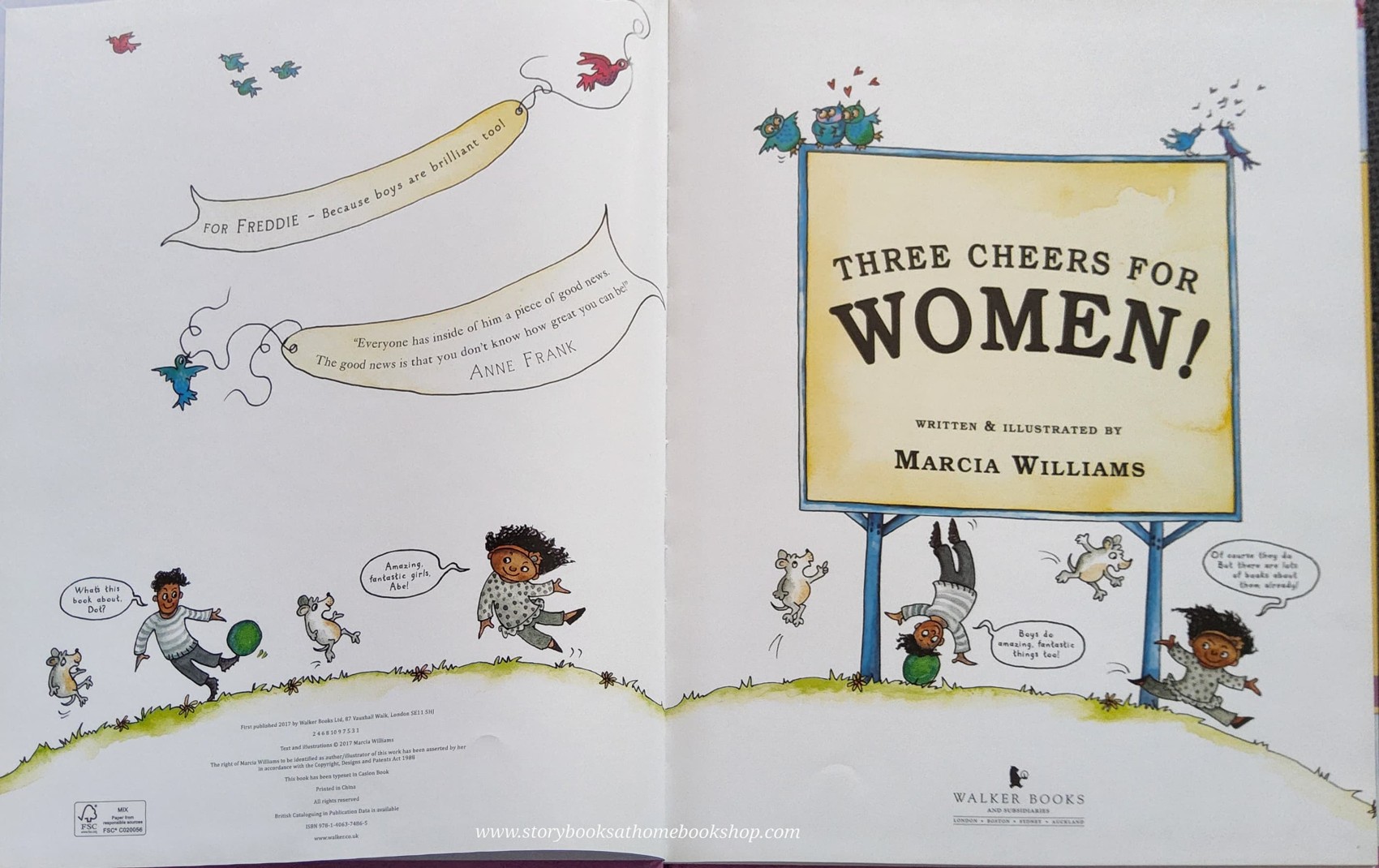 หนังสือนิทานปกแข็ง** 🍓🍓THREE CHEERS FOR WOMEN! MY MARCIA WILLIAMS