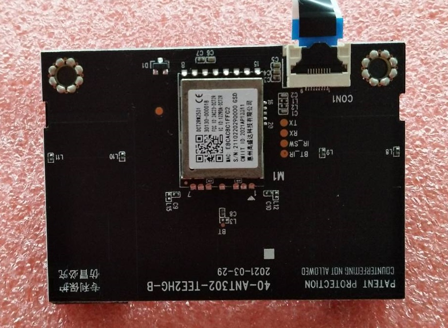 ตัวรับสัญญานWifi TCL ของแท้ถอดจากเครื่อง รุ่น 43P725 พาร์ท40-ANT302-TEE2HG-B