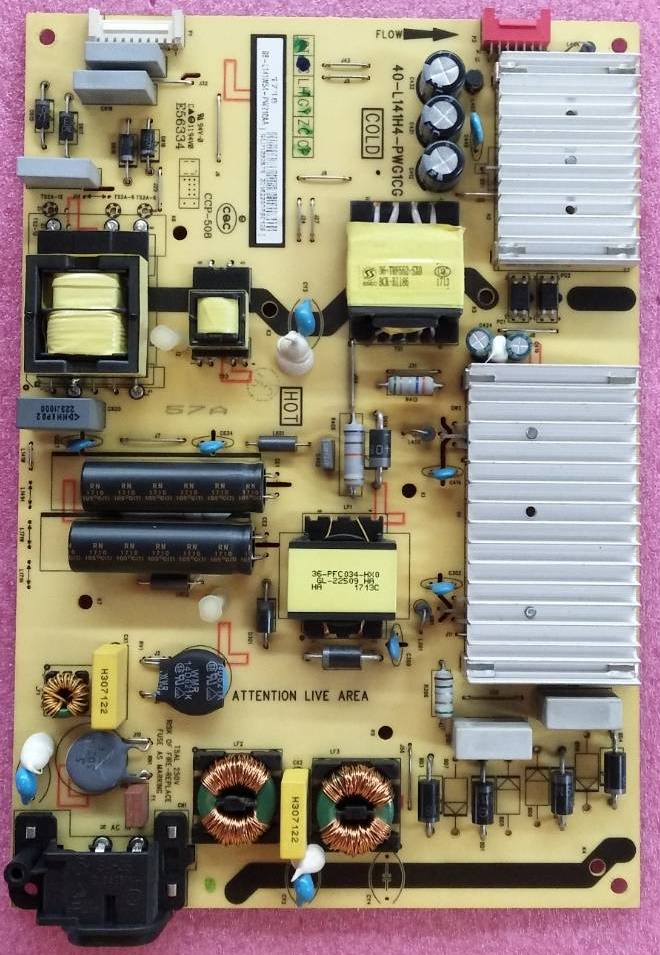 POWER SUPPLY TCL(ซับพลาย ทีซีแอล) ของแท้ถอดจากเครื่อง รุ่นLED55C2US พาร์ท 40-L141H4-PWF1CG