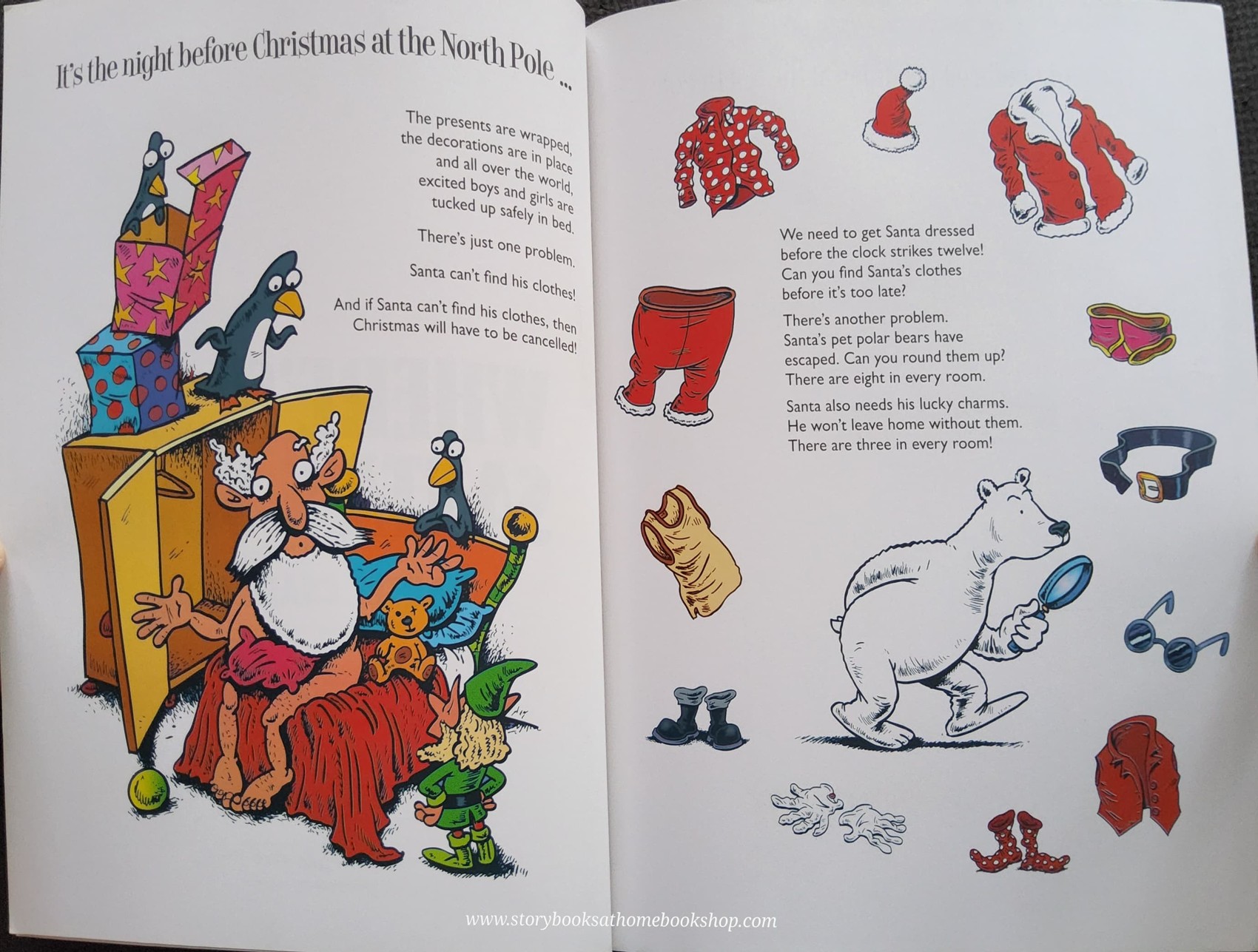 PUZZLE BOOK** ðð WHERE'S SANTA'S SUIT?