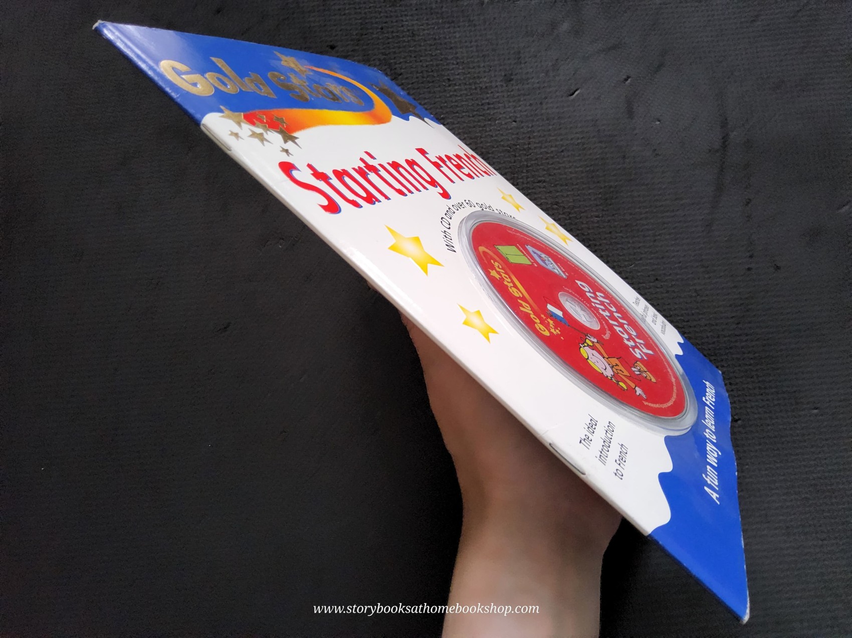 KNOWLEDGE LANGUAGE BOOK** ♥️GOLD STARS STARTING FRENCH WITH CD)