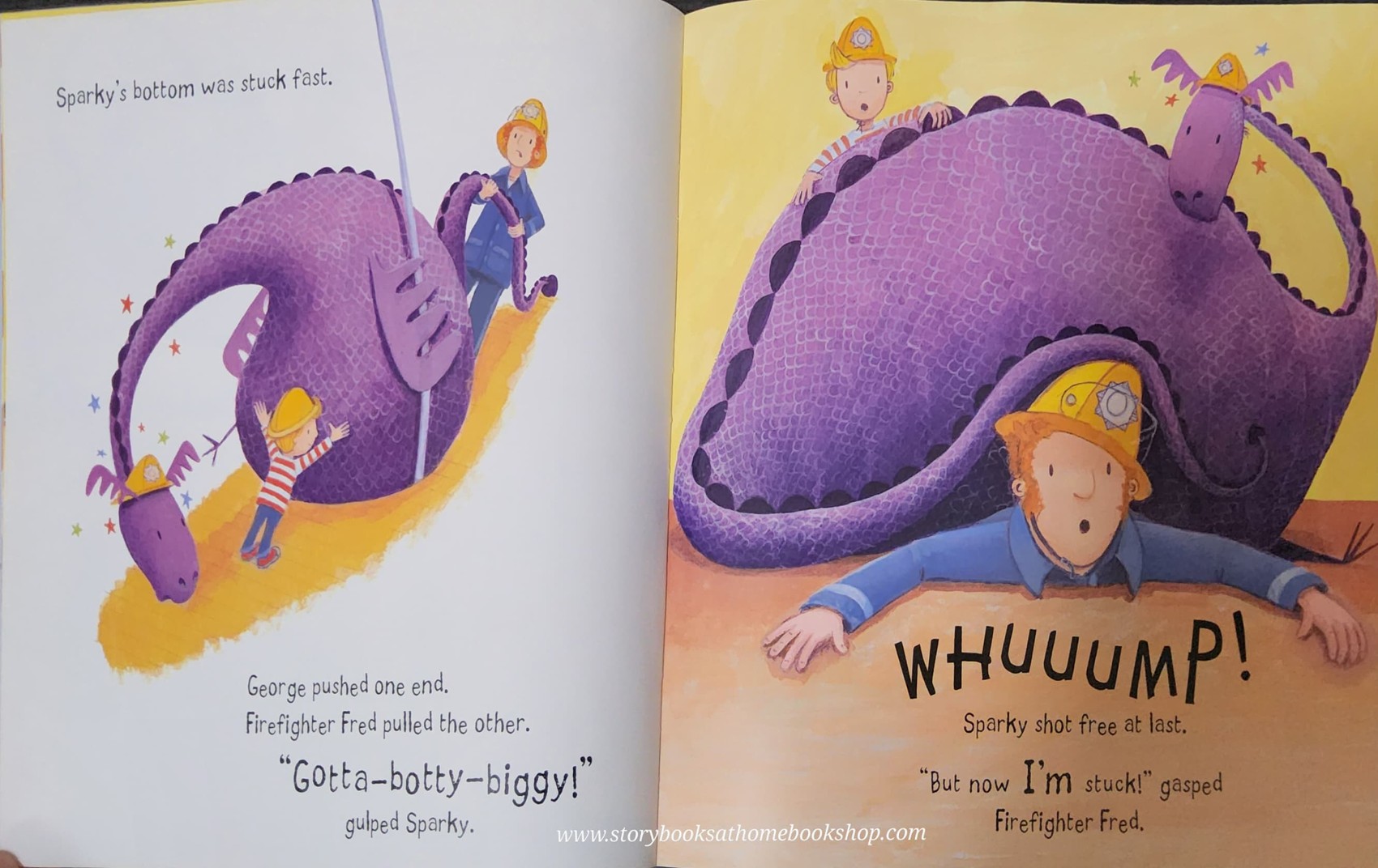 หนังสือนิทานปกอ่อน** 🍅🍅GEORGE'S DRAGON AT THE FIRE STATION