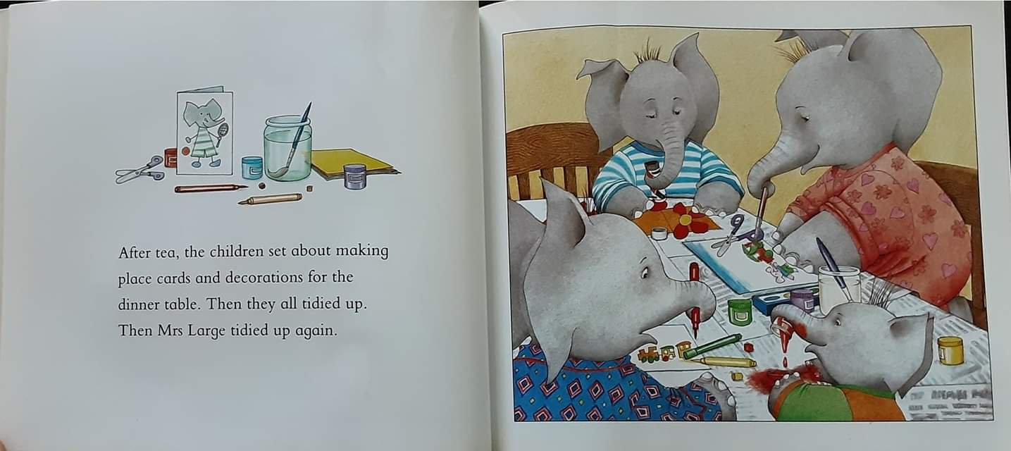 หนังสือนิทานปกอ่อน** 🍅🍓THE LARGE FAMILY:A QUIET NIGHT IN BY JILL MURPHY