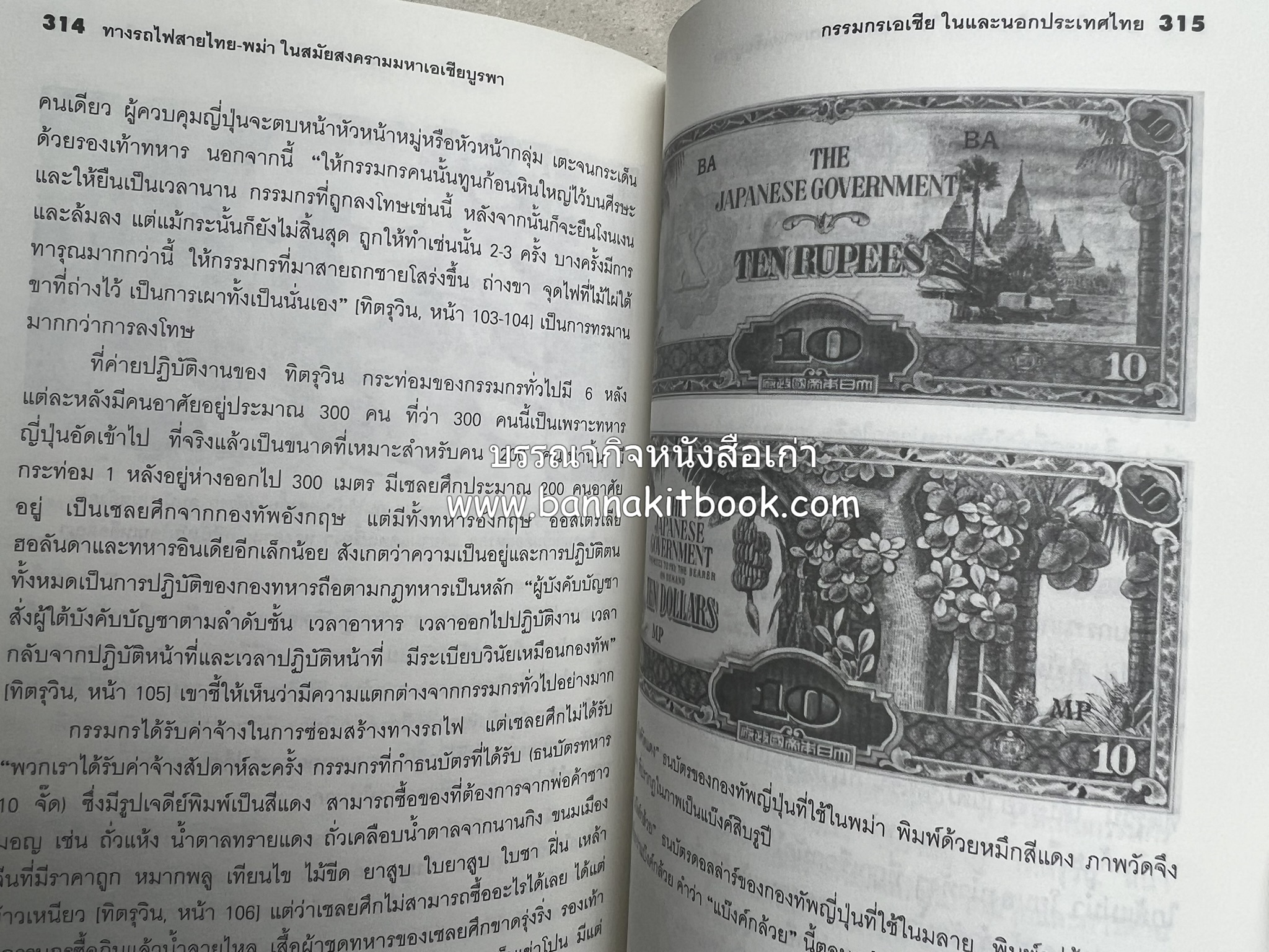 ทางรถไฟสายไทย-พม่า ในสมัยสงครามมหาเอเชียบูรพา โดย : ศาสตราจารย์โยชิกาวา โทชิฮารุ / บรรณาธิการ : สายชล สัตยานุรักษ์.